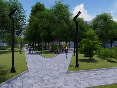 3D model of the square 3D model