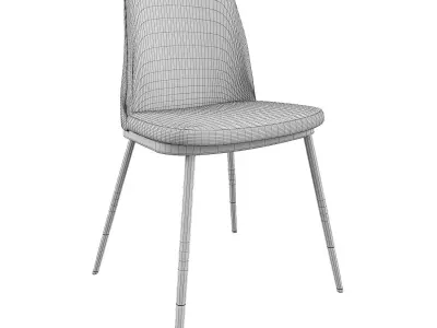 CHAIR LIONEL LIGHT GREY 3D model