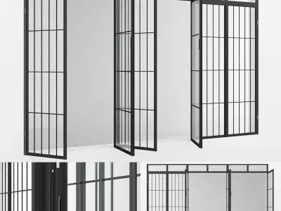 Aluminium window 15 3D model