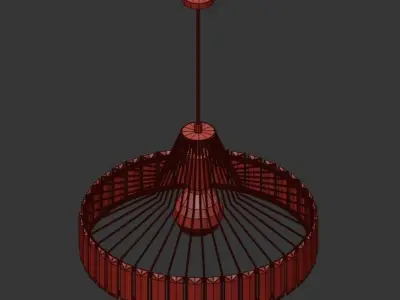GLASS PLATE PENDANT SERTOP 3D model