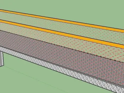 platform bridge with stairs and railings Texture
