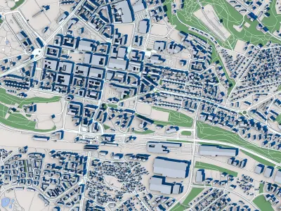 Lahti City Finland 3D model