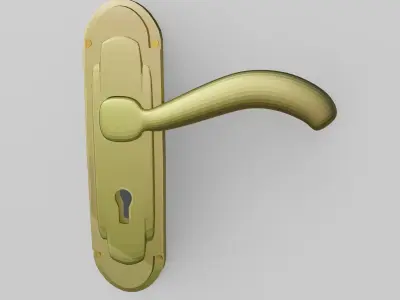 Door Lock Low-poly 3D model buy