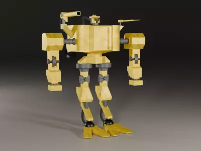 Modular Battle Mech Robot 3D model