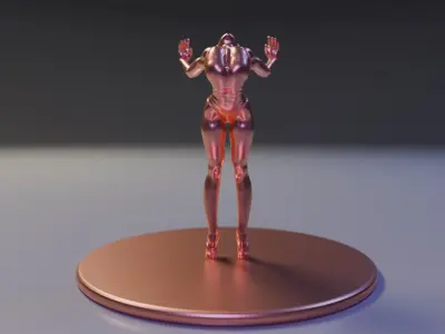bronze ballerina 3D print model