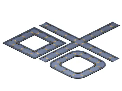 Building - Fleet - Surface Pavement 02 3D model