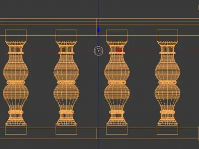 Architectural Stone Balusters 3D 3D print model