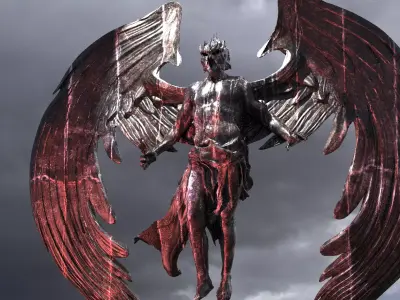 Dark Angel Statue  3D model