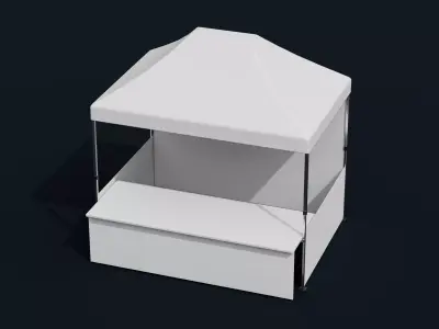 Marketing tent 01 3D model
