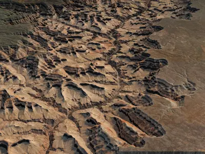 Grand Canyon Landscape 40x40km 3D model