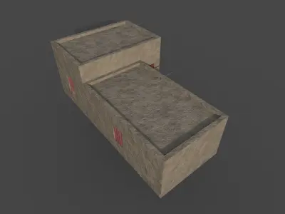 Village Mud House Low-poly 3D model