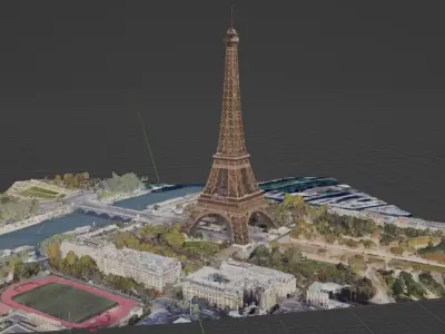Eiffel Tower 3D model Free 3D model