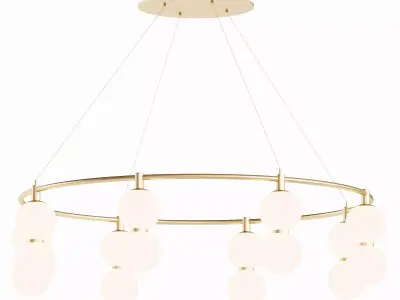 ECHO CHANDELIER CIRCULAR MEDIUM 3D model