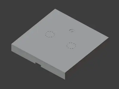 Sonoff Touch T1 2ch Wifi Switch Cover 3D print model
