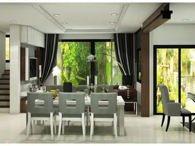 first floor living 3D model