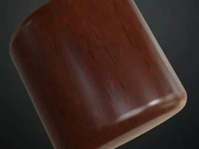 Polished Dark Rosewood Surface PBR Texture