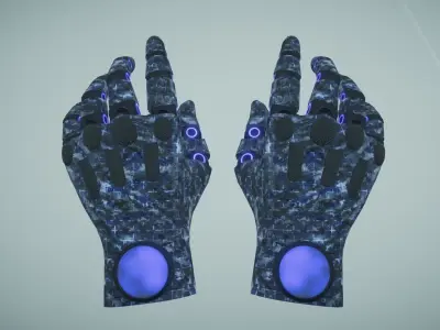 Sci Fi VR Hand 2 Low-poly 3D model