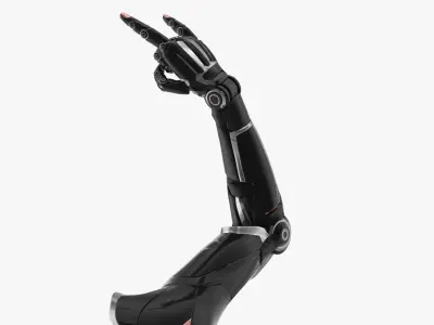 Cyborg arm goat rockers  3D model