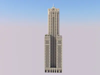 LaSalle Wacker Building 3D print model