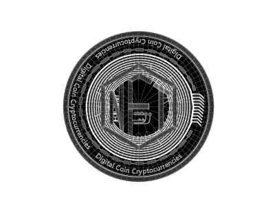 NFT Coin v1 001 Low-poly 3D model