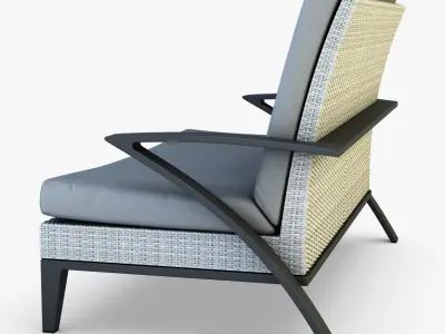 Rexus sofa white 3D model