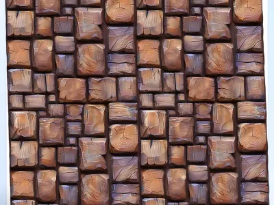 Stylized Wood Seamless Texture Texture