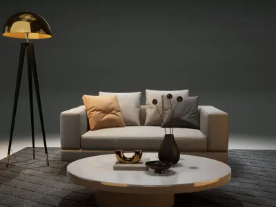 DH STUDIO Furniture Collection 02 Low-poly 3D model