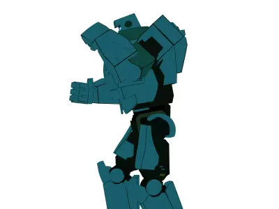 Mecha Man from Dispatch Fan Model 3D model