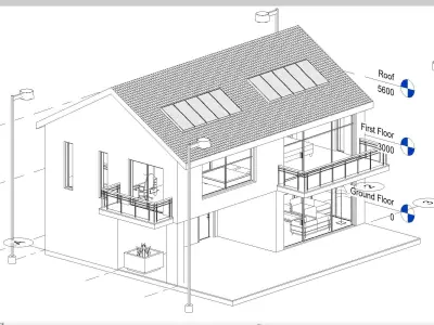 Two bedroom house 3D model