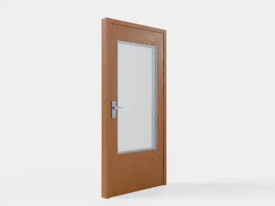Modern Wood Door Free 3D model purchase