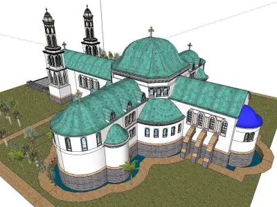 Architecture-Religion-God-Culture-Temple-064 mosque 3D model