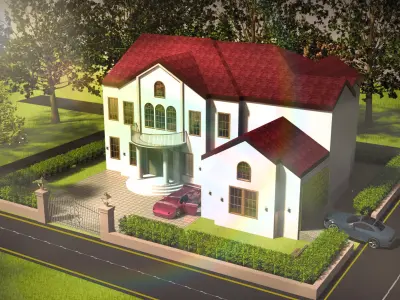 Family House 3D model