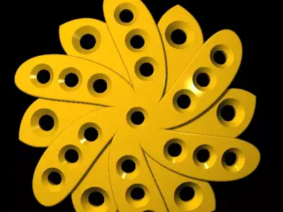 Tops earrings  3D print model