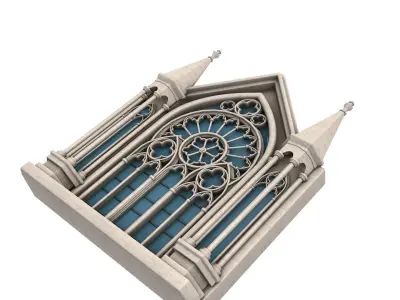 Gothic Windows 3D model