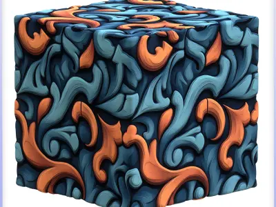  Stylized Ornaments Seamless Texture Texture