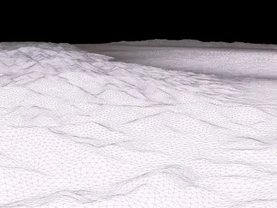 NEOM city in KSA topography Collection 3D model