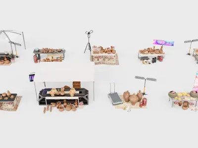 Souk SetB middle east 3D model
