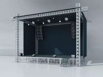 Stage Concert 3D model