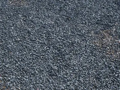 Blue crushed stone 3D model