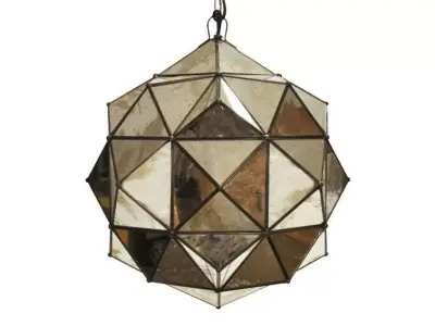 Light Single Geometric Pendant Free 3D model