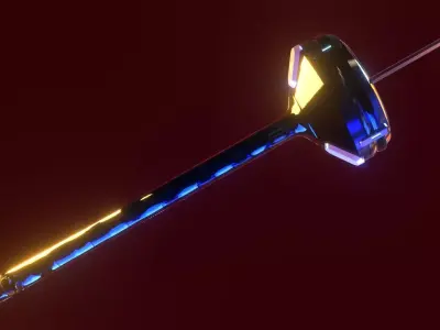 Gantz anime-manga katana lowpoly    Low-poly 3D model