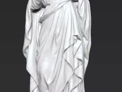 Immaculate Heart - Sculpture of the Blessed Virgin Mary Free 3D print model