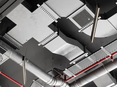 Industrial ceiling 1 3D model