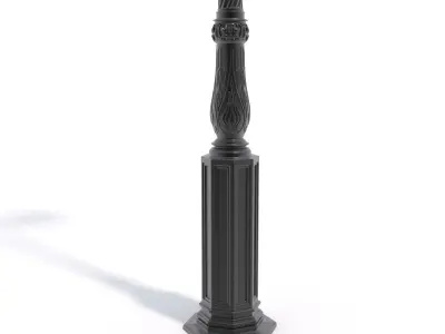 Cast Iron Street Lamp 3D model