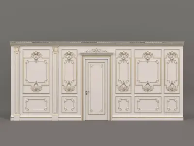 Wall Molding in Classic French style 10 3D model