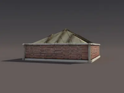 Skylight Window 2 Low-poly 3D model