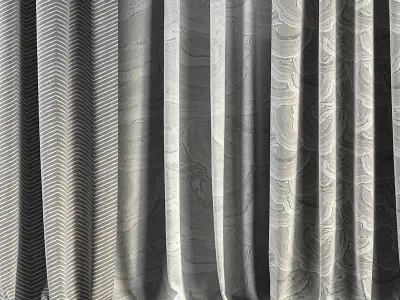 Curtain Set 76 3D model