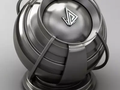 VRAY SHADER---METAL---Ruthenium Texture