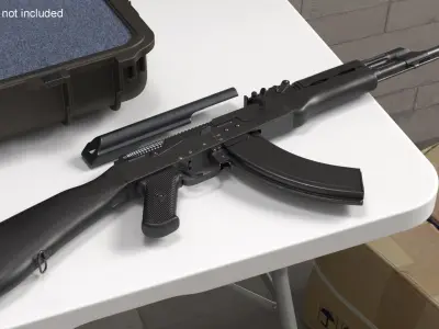  AK 47 Assembled Black Plastic 