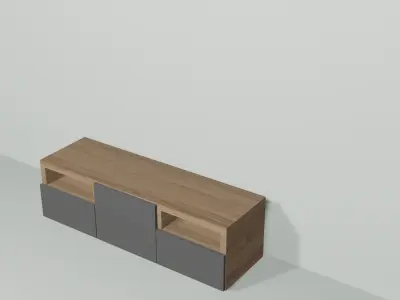 TV Media Stand Free 3D model